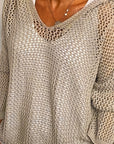 Helvano | Lockerer Strickpullover mit Kapuze