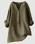 Helvano | Leinen-Blend Bluse für Damen