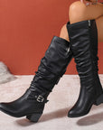 Helvano | Slouch-Stiefel mit Schnalle für Damen