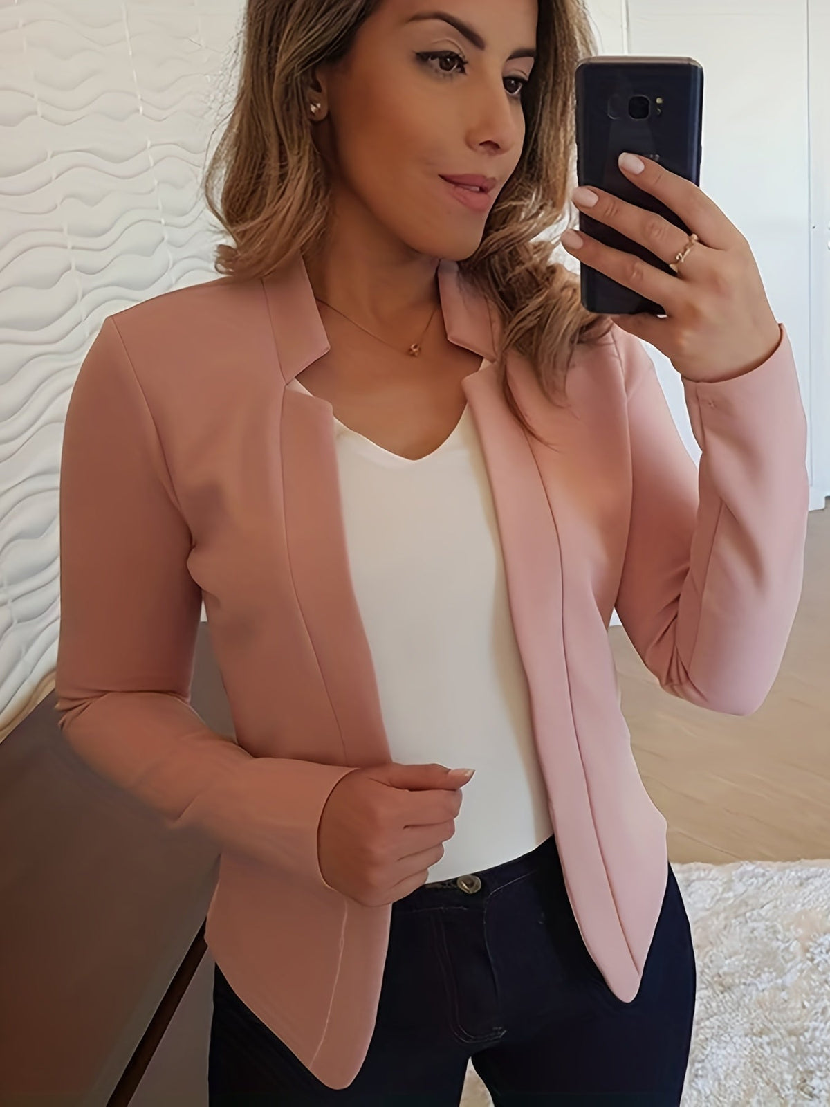 Helvano | Taillierter Damen-Blazer ohne Verschluss