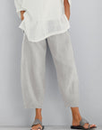 Helvano | Cropped Baumwollhose für Damen