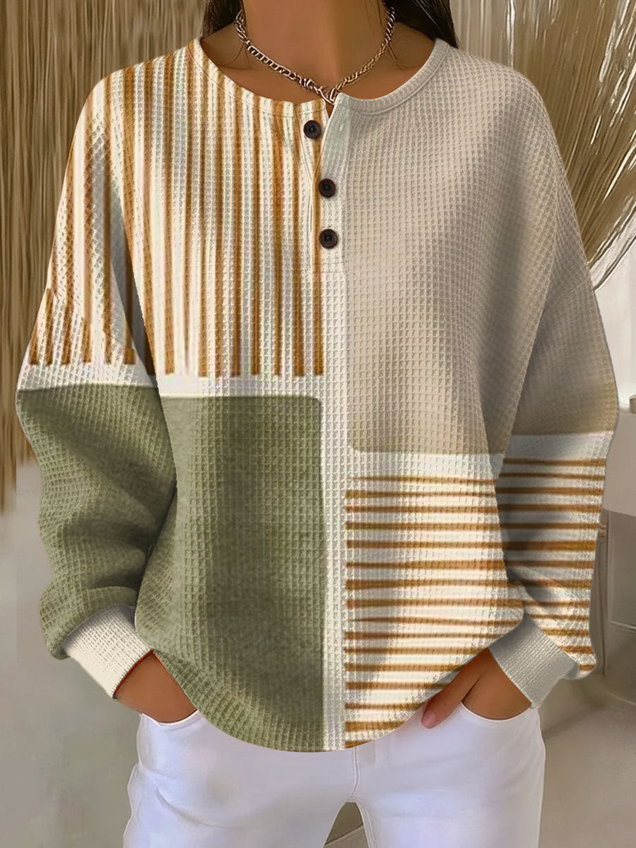 Helvano | Damen Waffelstrick-Pullover