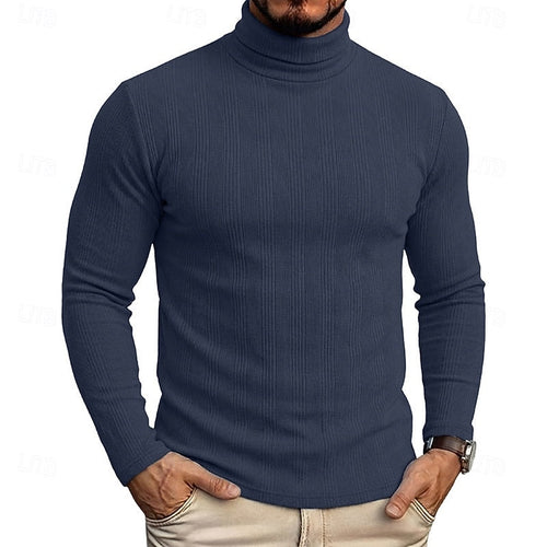 Helvano | Strukturierter Rollkragenpullover für Herren