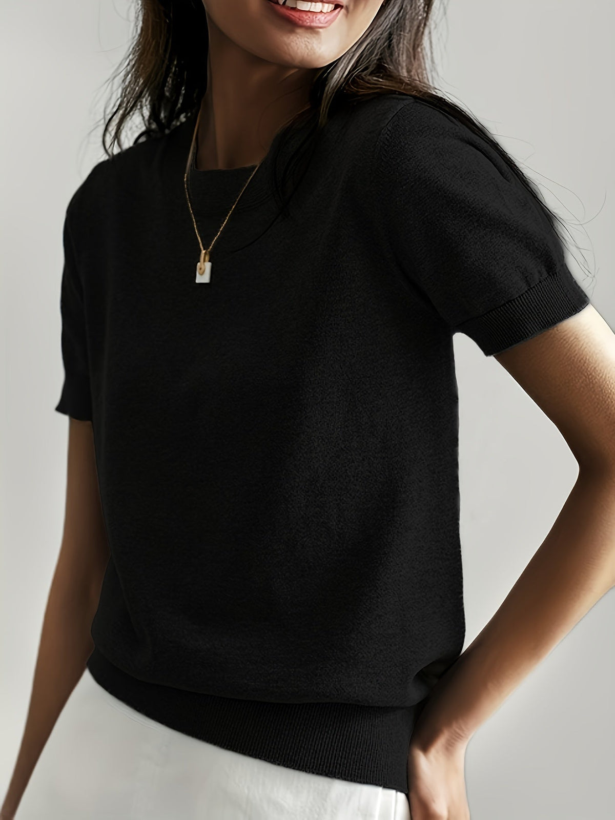 Helvano | Kurzarm-Sommerpullover für Damen