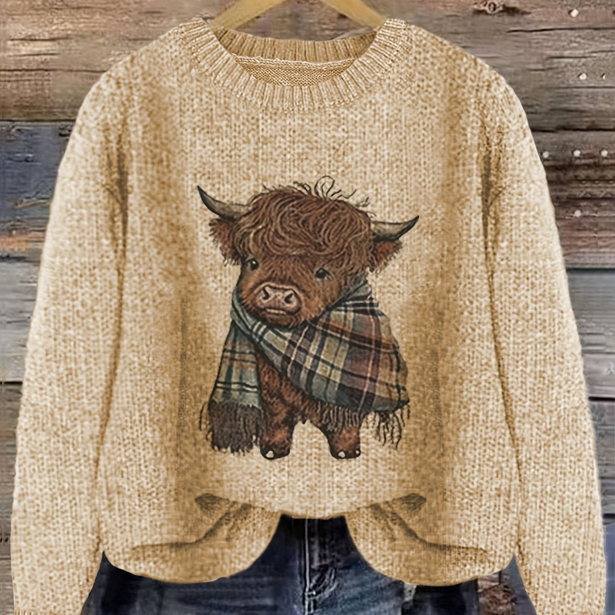 Helvano | Strickpullover mit Rundhalsausschnitt für Damen