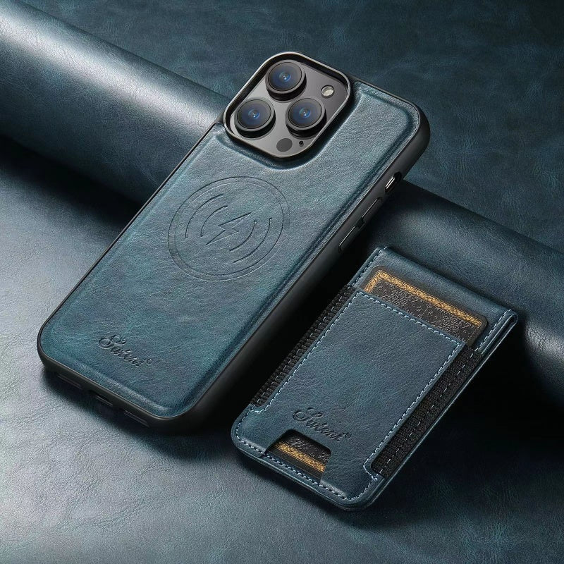 Helvano | Leder-Handyhülle mit Kartenfach und MagSafe