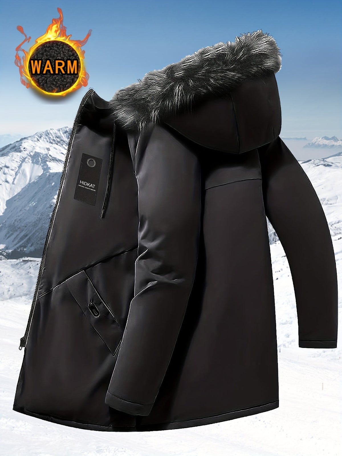 Helvano | Mittellanger Herren-Parka mit Kapuze