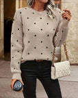 Helvano | Damen-Strickpullover mit Punkten