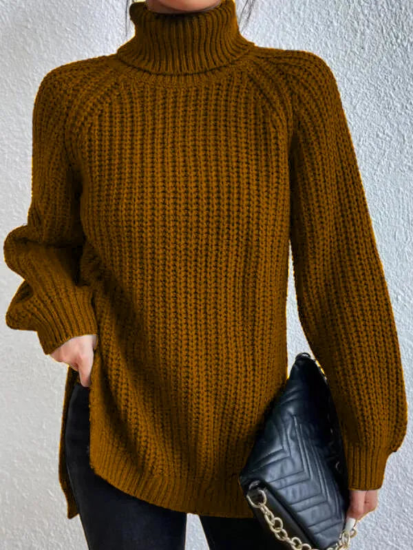 Helvano | Rollkragenpullover mit Raglanärmeln für Damen