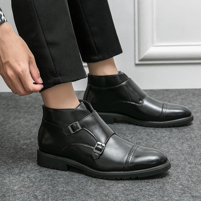 Helvano | Herren-Stiefel mit Doppelschnalle