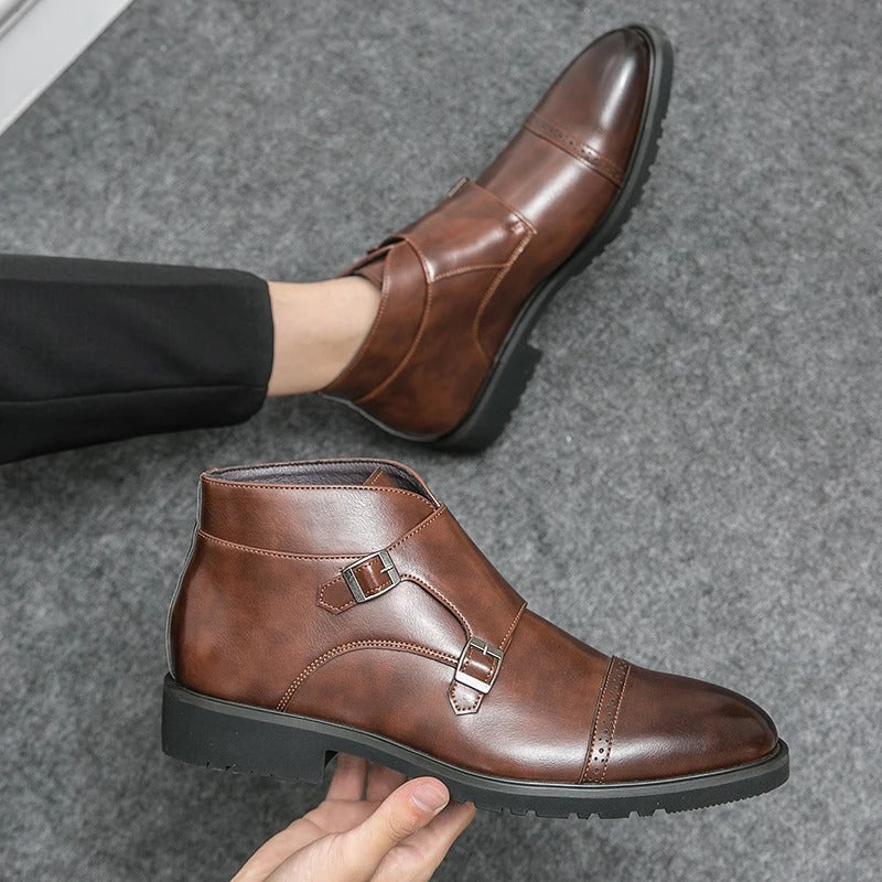 Helvano | Herren-Stiefel mit Doppelschnalle