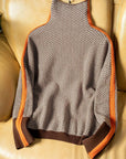 Helvano | Gestreifter Rollkragenpullover für Damen