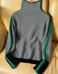 Helvano | Gestreifter Rollkragenpullover für Damen