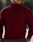Helvano | Rippstrick-Rollkragenpullover für Herren