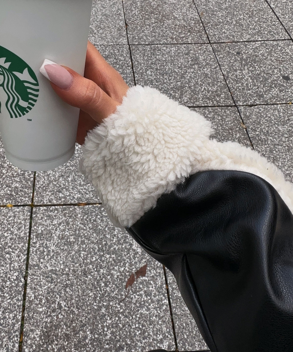Helvano | Bikerjacke mit Teddyfell für Damen in Schwarz