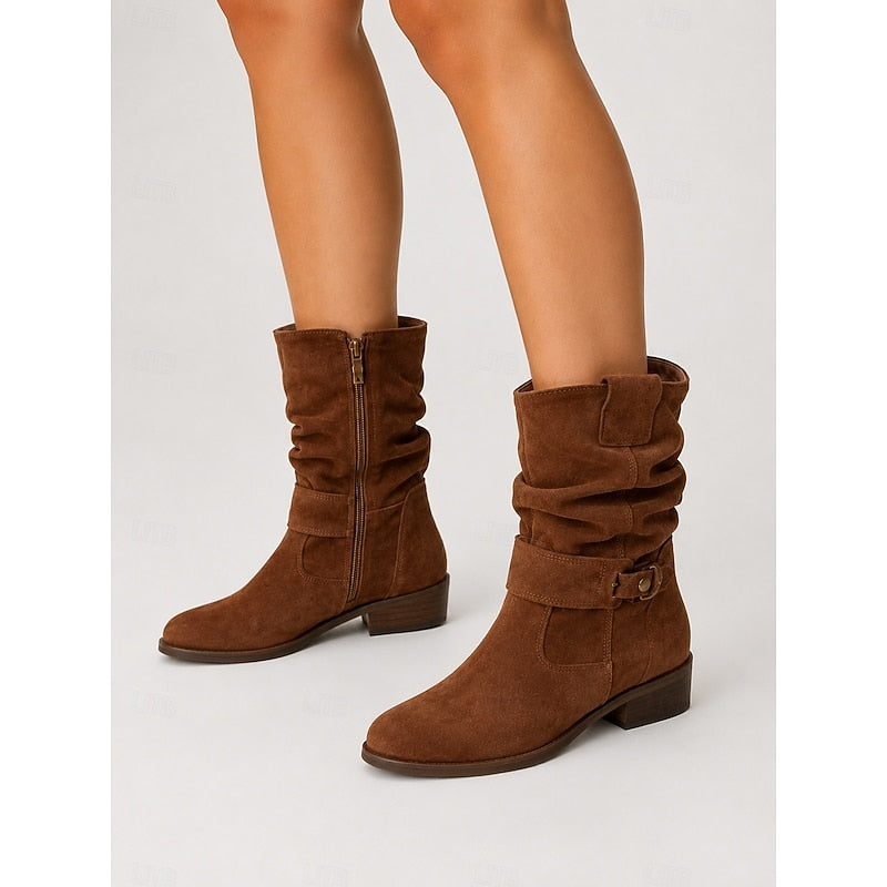 Helvano | Slouchy-Stiefeletten mit Schnalle für Damen