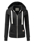 Helvano | Fleece Zip-Hoodie mit Kapuze für Damen