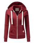 Helvano | Fleece Zip-Hoodie mit Kapuze für Damen