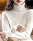 Helvano | Damen Rollkragenpullover aus Strick
