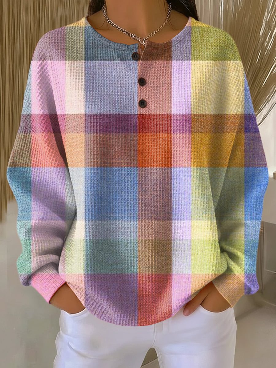 Helvano | Damen Waffelstrick-Pullover
