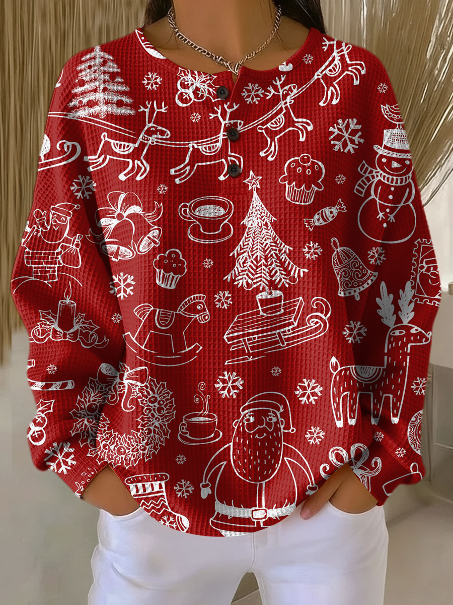 Helvano | Damen Waffelstrick-Pullover