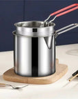 Helvano | Siebtopf zum Frittieren in Silber