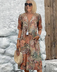 Helvano | Midikleid mit Print für Damen