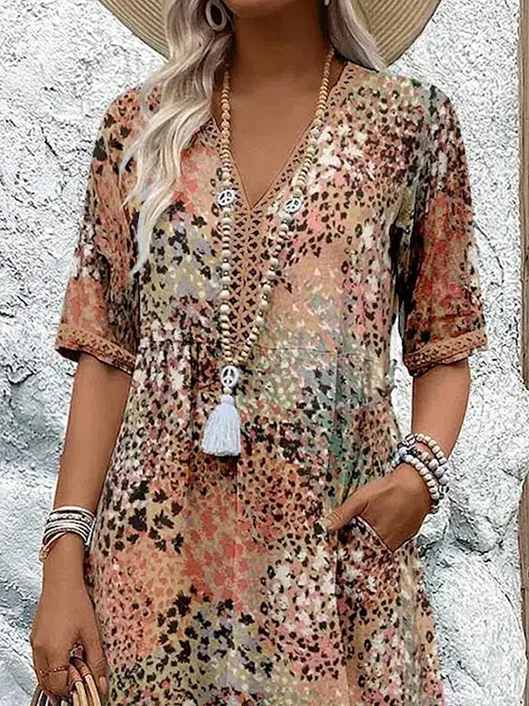 Helvano | Midikleid mit Print für Damen
