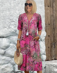 Helvano | Midikleid mit Print für Damen