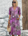 Helvano | Midikleid mit Print für Damen