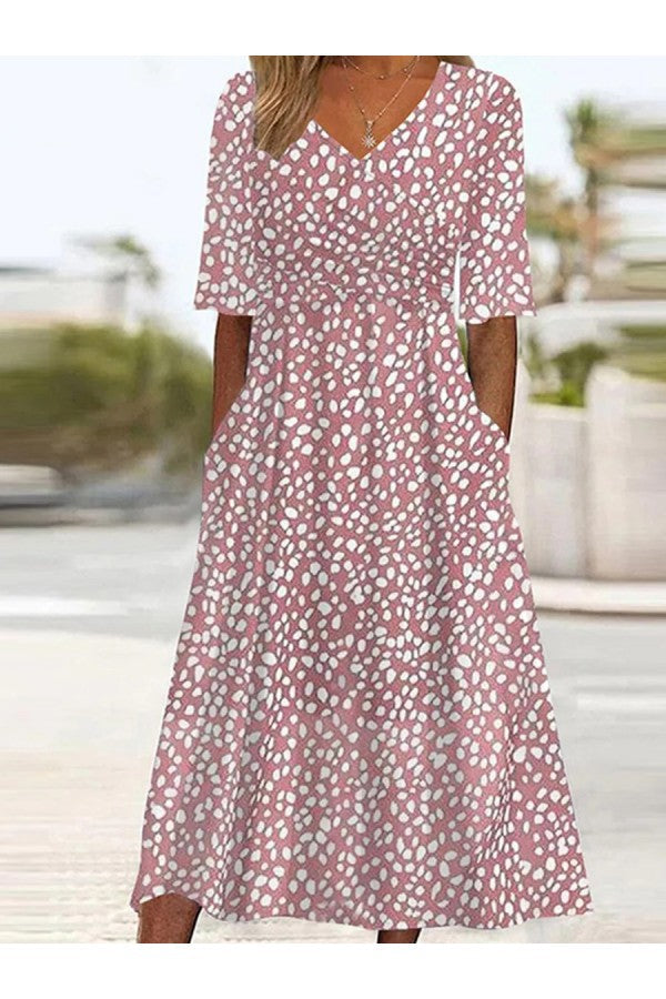 Helvano | Midikleid mit Punkten für Damen