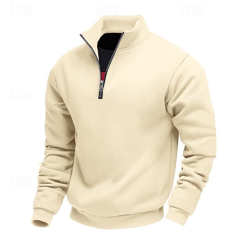 Helvano | Troyer-Sweatshirt mit Viertel-Zip für Herren