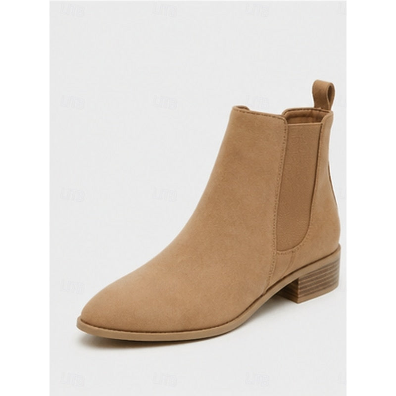 Helvano | Spitze Damen-Stiefeletten mit Blockabsatz