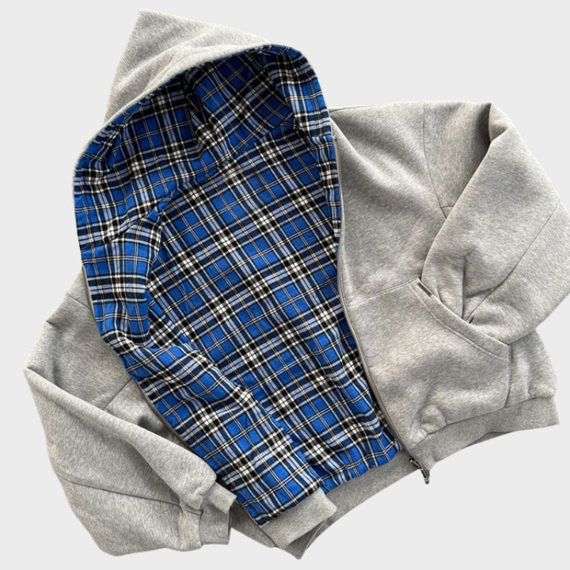 Helvano | Wende-Hoodie mit Reissverschluss für Herren