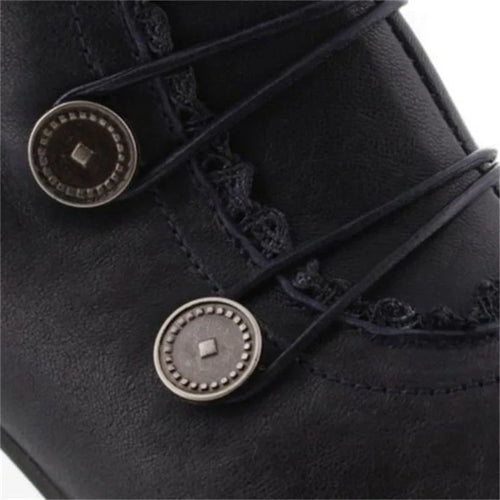 Helvano | Viktorianische Schnür-Stiefeletten für Damen mit Spitze