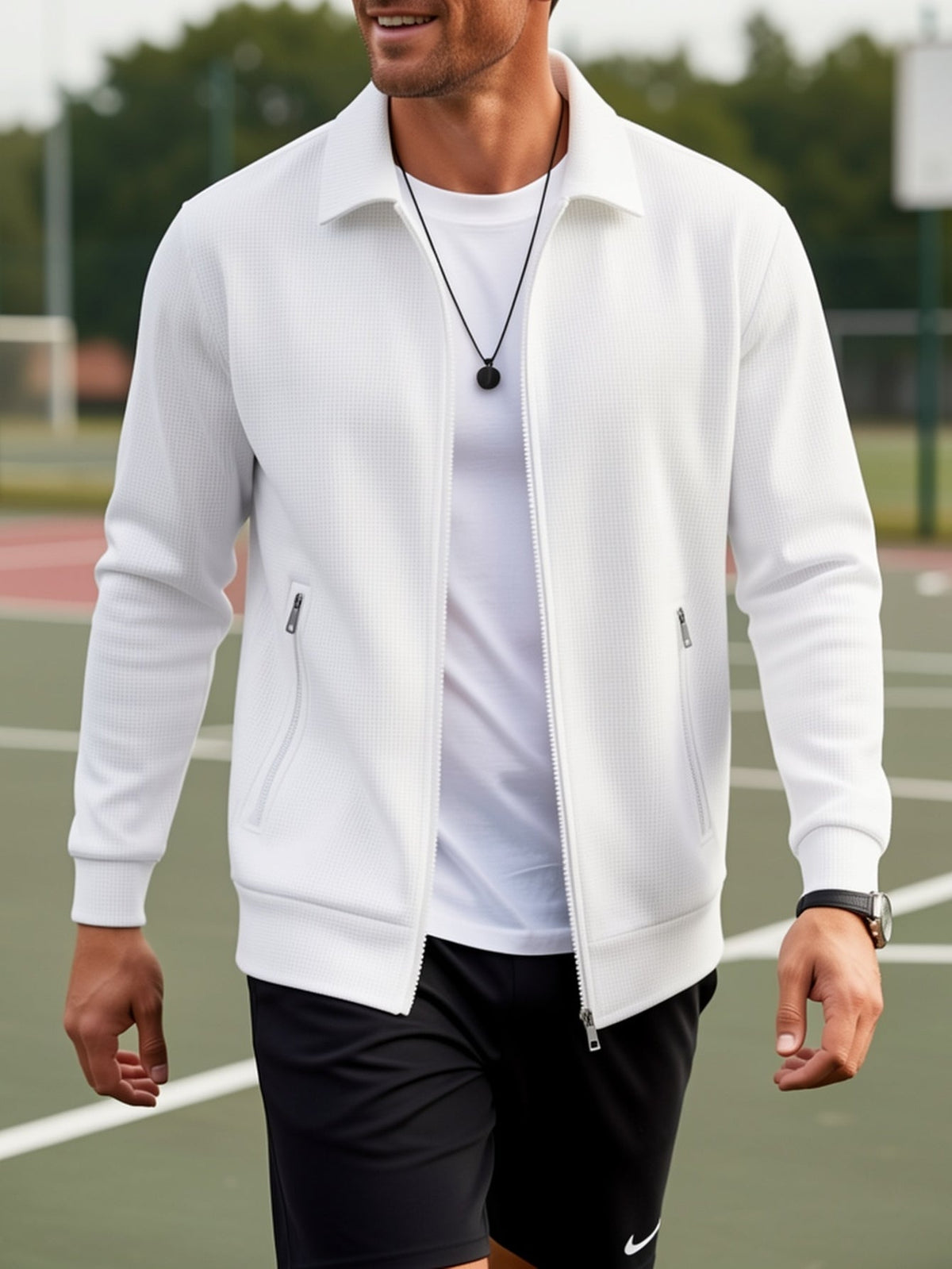 Helvano | Strukturierte Herren-Jacke mit Reissverschluss