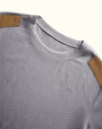 Helvano | Strukturierter Herren-Pullover mit Ellbogen-Patches