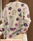 Helvano | Strickpullover mit Blumenprint für Damen
