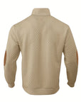 Helvano | Strukturierter Herren-Pullover mit Stehkragen