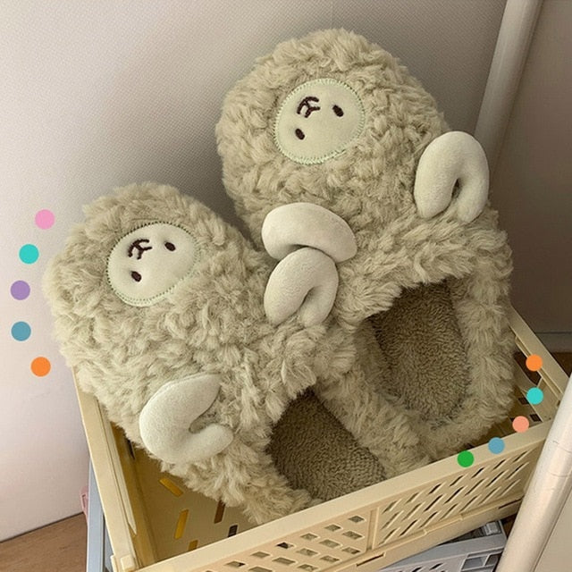 Helvano | Flauschige Tier-Hausschuhe für Damen