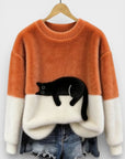 Helvano | Damen-Pullover mit Animal-Print