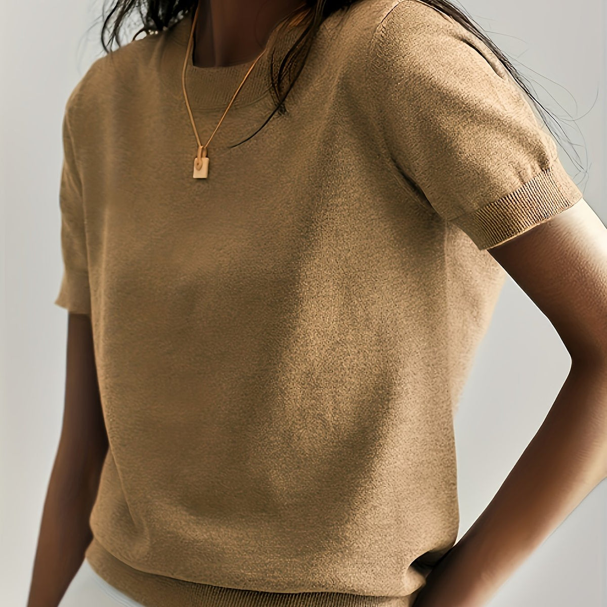 Helvano | Feinstrick-Kurzarmpullover für Damen