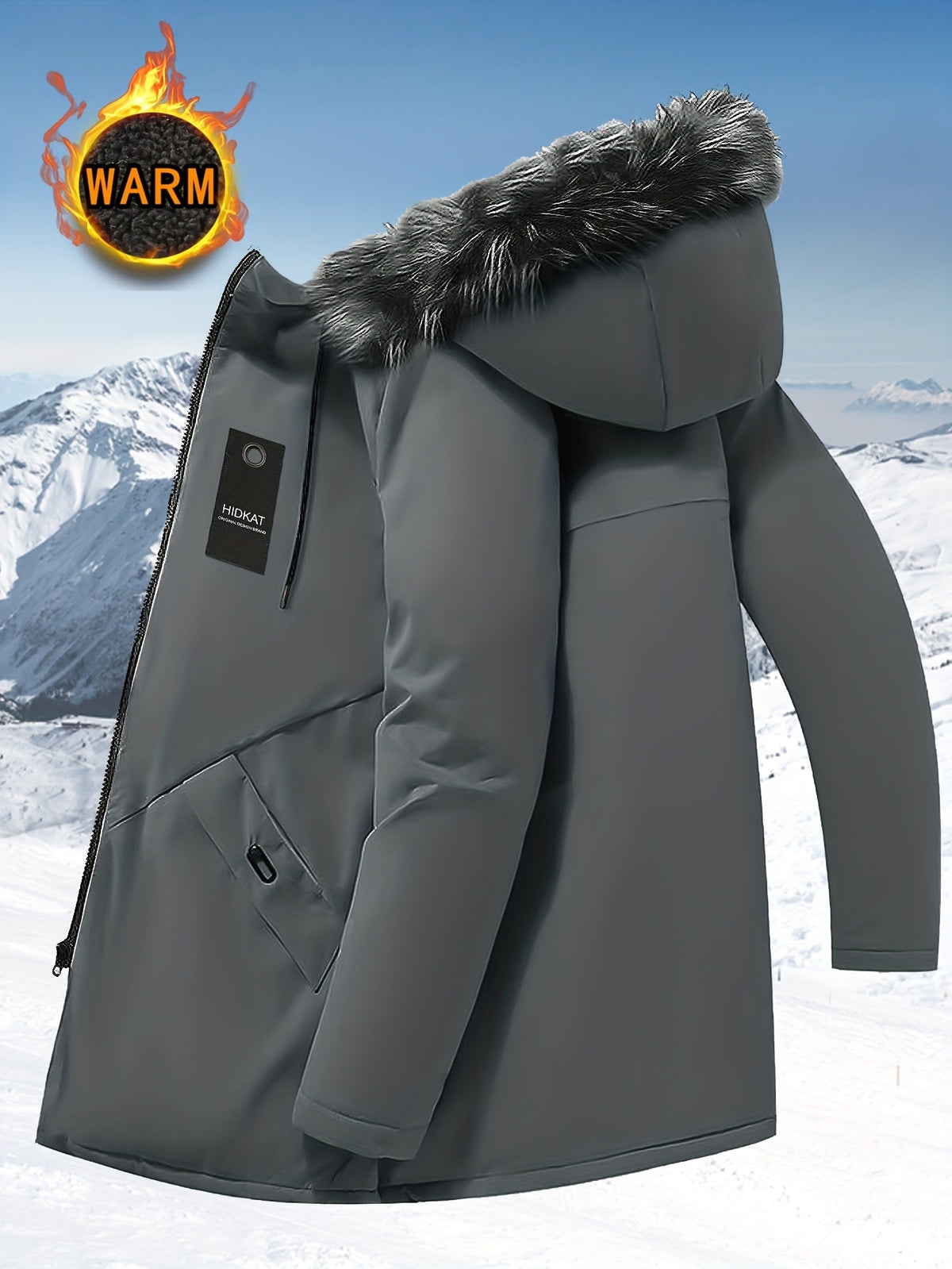 Helvano | Mittellanger Herren-Parka mit Kapuze