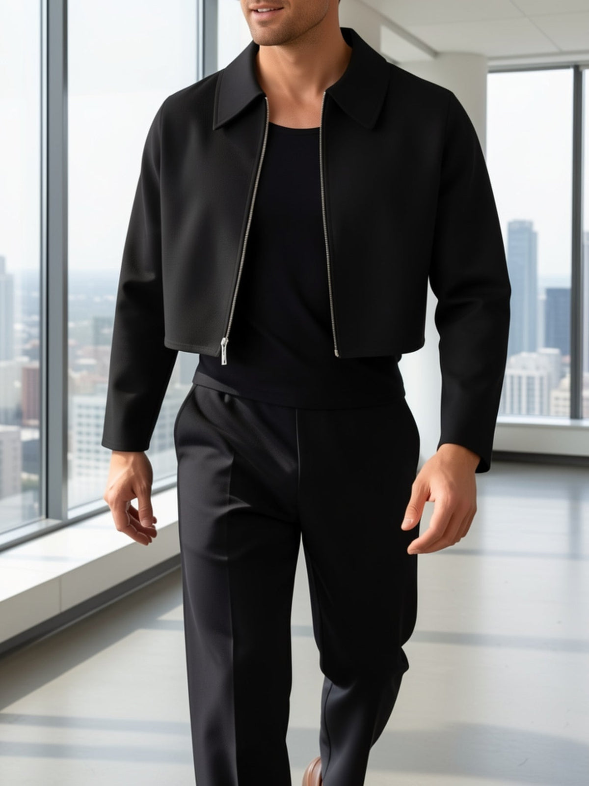 Helvano | Kurze Winterjacke für Herren in Schwarz