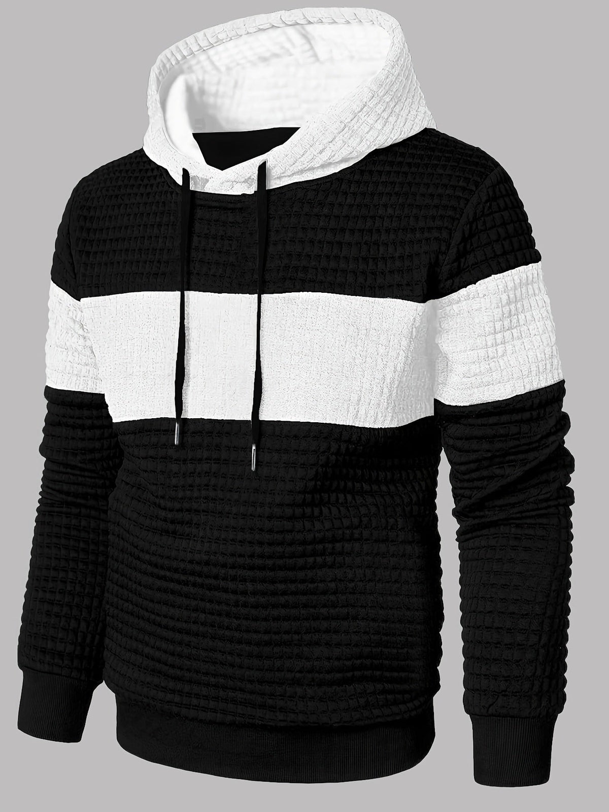 Helvano | Strukturierter Colorblock-Hoodie für Herren