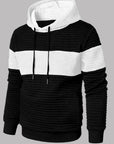 Helvano | Strukturierter Colorblock-Hoodie für Herren