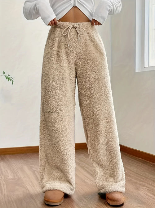 Helvano | Kuschelige Teddy-Fleece Loungehose für Damen