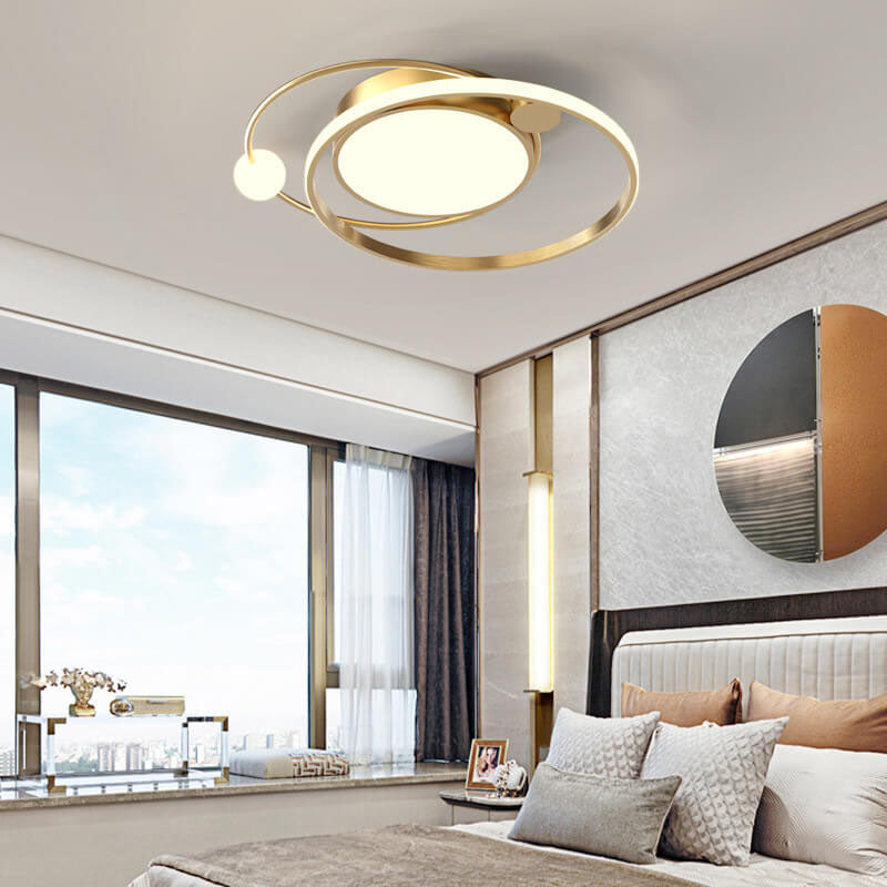 Helvano | Runde LED-Deckenleuchte flach aus Metall