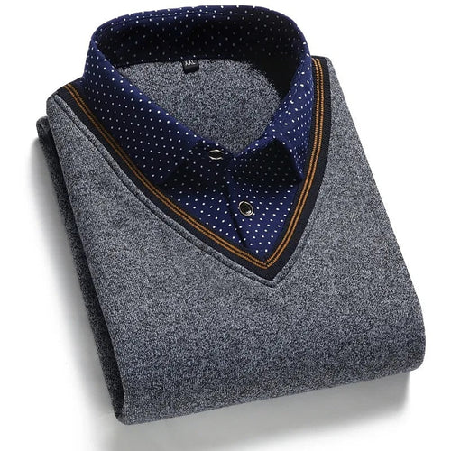 Helvano | Herren Strickpullover mit Stehkragen