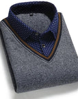 Helvano | Herren Strickpullover mit Stehkragen